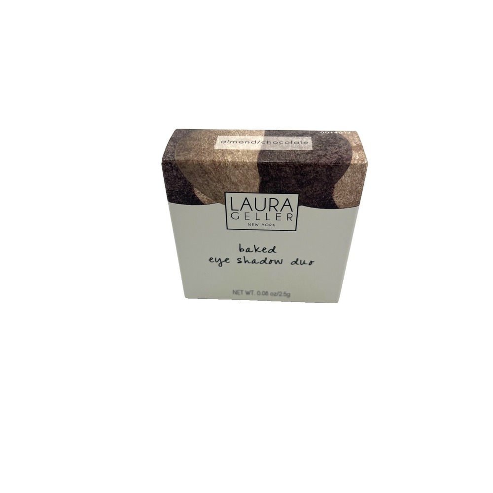 Laura Geller Baked Eye Shadow Eye Color Duo Almond Chocolate 0.08oz /2.5g - Picture 4 of 5